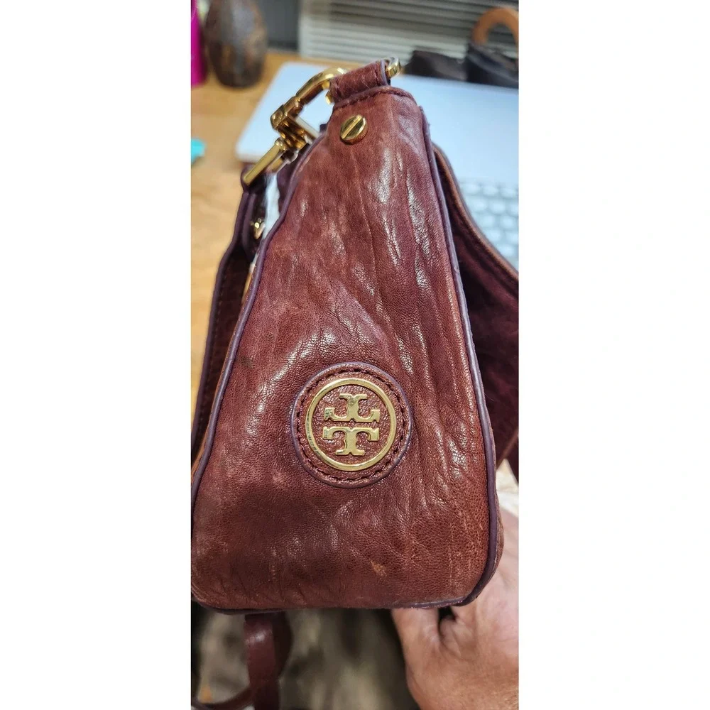 Early 2011 Tory Burch 797 Mini‎ Burgundy crossbody shoulder bag Authenticated